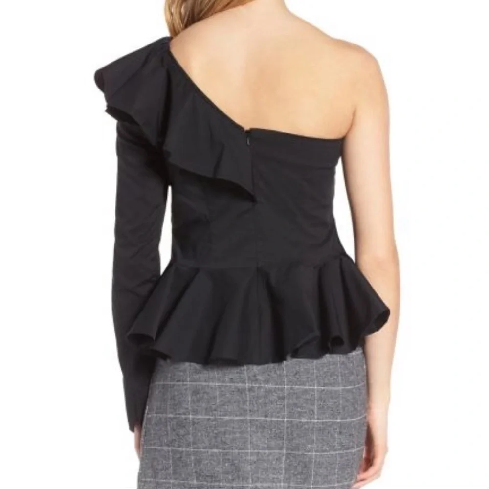 Leith Ruffled One Shoulder Top - Picture 2 of 2